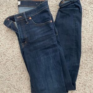 Madewell 9inch high rise skinny jeans EUC Dark wash Size 27